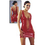 Lack-Minikleid-knallrot