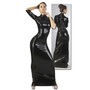 Latex-Kleid-schwarz