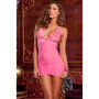 Pink-Ruched-chemise-and-G-string-set