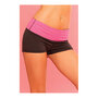 Yoga-Short-in-Schwarz-mit-Pink