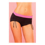 Short-aus-Stretchmaterial-in-Schwarz-Pink