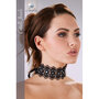 Stickerei-Halsband-mit-Strass-in-Schwarz