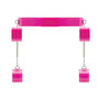 Pink-transparenter-Bondagegurt-mit-Handschellen