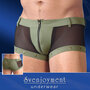 Boxershort-für-Herren-in-Olivgrün-mit-Reißverschluss