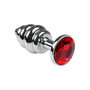 Geriffelter-Buttplug-aus-Aluminium-mit-Rubin