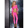 Set-aus-Top-und-Leggings-in-Pink