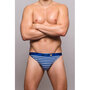 Gestreifter-Slip-in-Blau-Grau