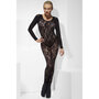 Catsuit-aus-Spitze-in-Schwarz