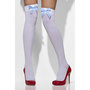 Witte-Hold-Ups-met-blauw-geruit-strikje
