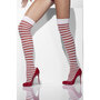 Gestreepte-Glitter-Kousen-Rood-Wit