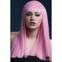 Fever-Perücke-Langhaar-in-Pink-mit-Pony