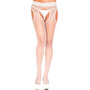 Visnet-Panty-Met-Open-Kruis-Wit